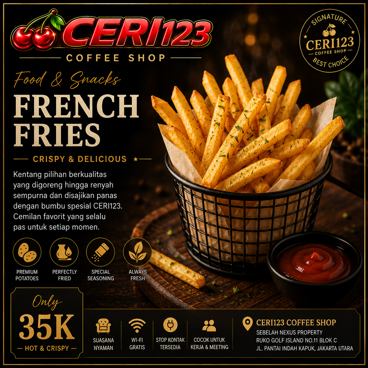 Food & Snacks CERI123 Coffee Shop Jakarta Barat